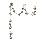 Oyster & Sea Glass Garland - Blue