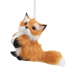Furry Fox Ornament - Facing left
