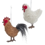 Fluffy Chicken Ornament - Rooster or Hen