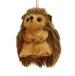 Furry Hedgehog Ornament - Dark