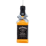 Jack Daniel’s Bottle With Silver Bow Ornament
