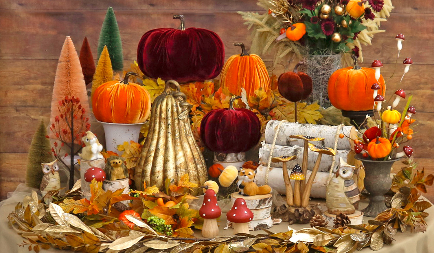 Enchanted Autumn Pumpkins Focal Point