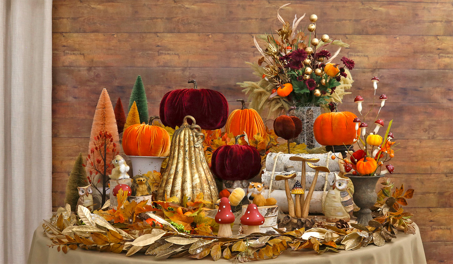 Enchanted Autumn Pumpkins Focal Point