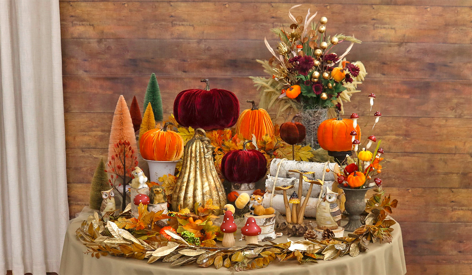 Enchanted Autumn Pumpkins Focal Point
