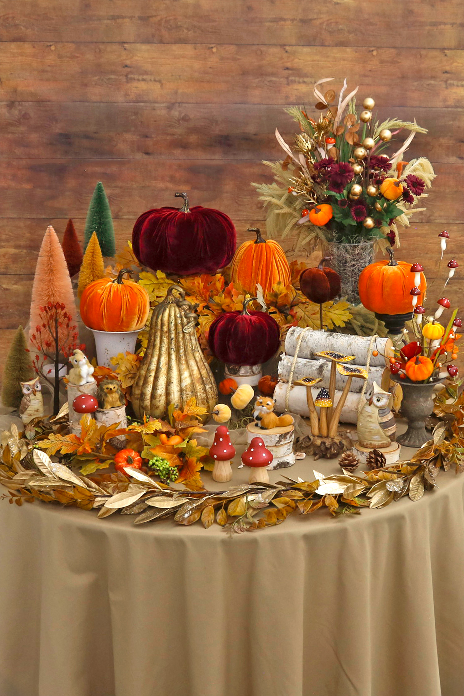 Enchanted Autumn Pumpkins Focal Point