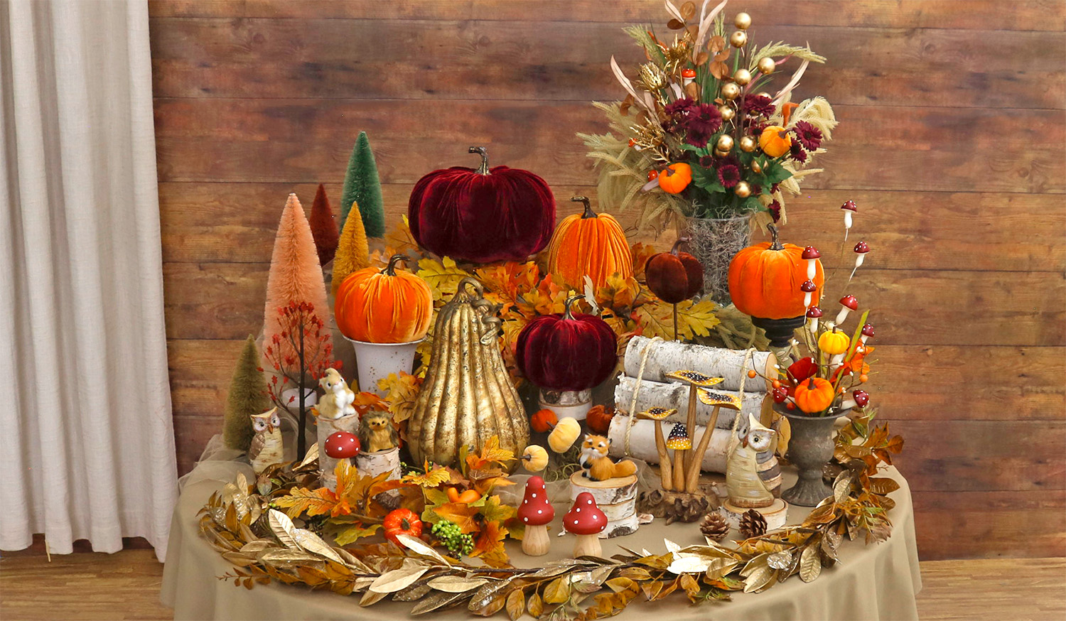 Enchanted Autumn Pumpkins Focal Point