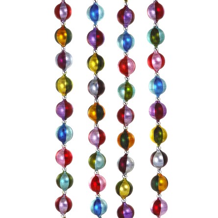 60" Multicolor Circus Glass Balls Garland 