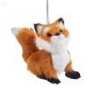 Furry Baby Fox Ornament - Facing forward 
