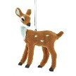 Furry Standing Fawn Ornament - Facing left 