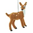 Furry Standing Fawn Ornament - Facing right 
